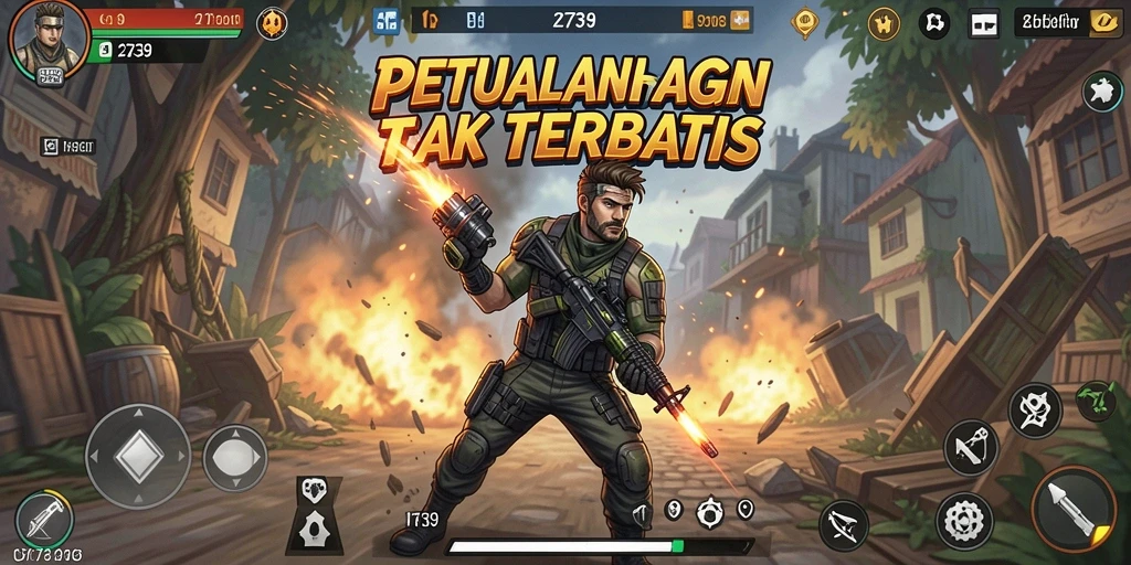 Tampilan gameplay Action yang mendebarkan dari 2739.