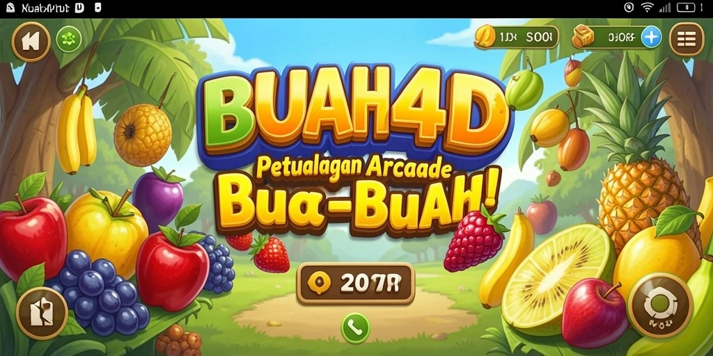 Gameplay seru dengan berbagai buah warna-warni di BUAH4D.