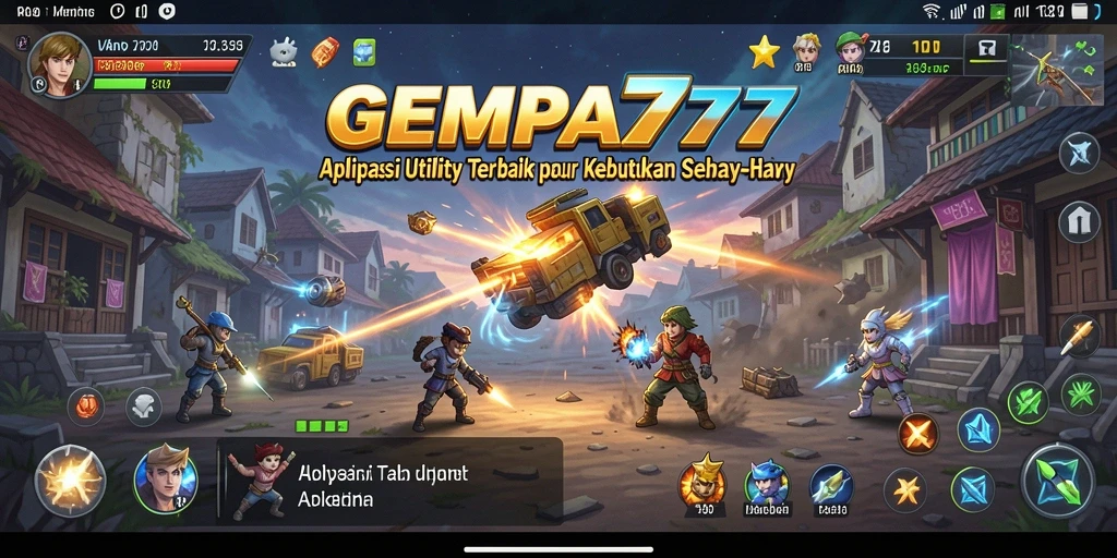 Tampilan antarmuka utama GEMPA777 dengan fitur-fitur Utility yang menarik.