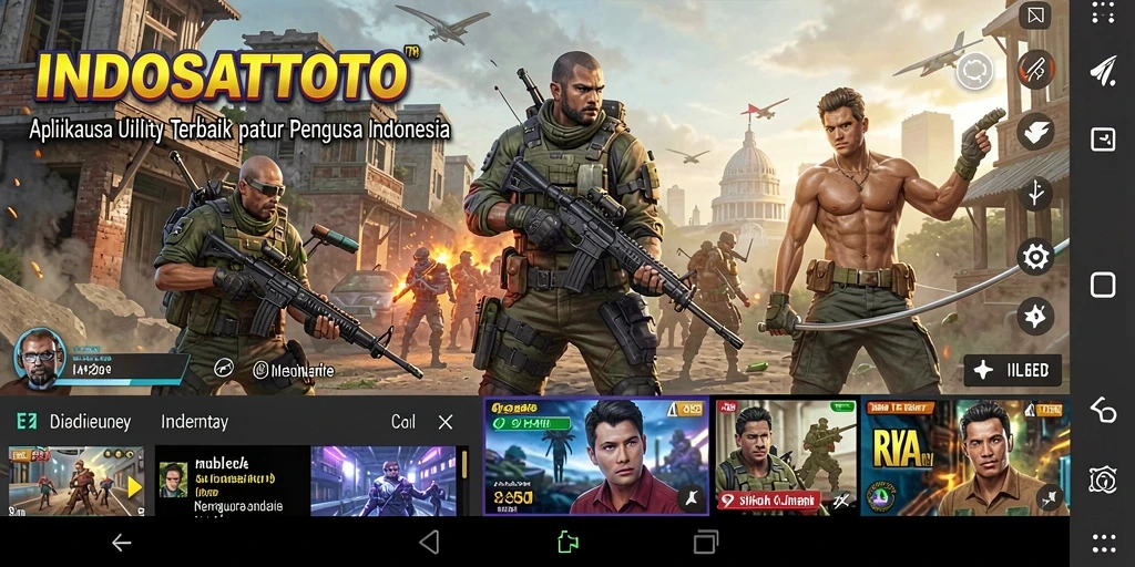 Tampilan antarmuka utama INDOSATTOTO yang sederhana dan fungsional.