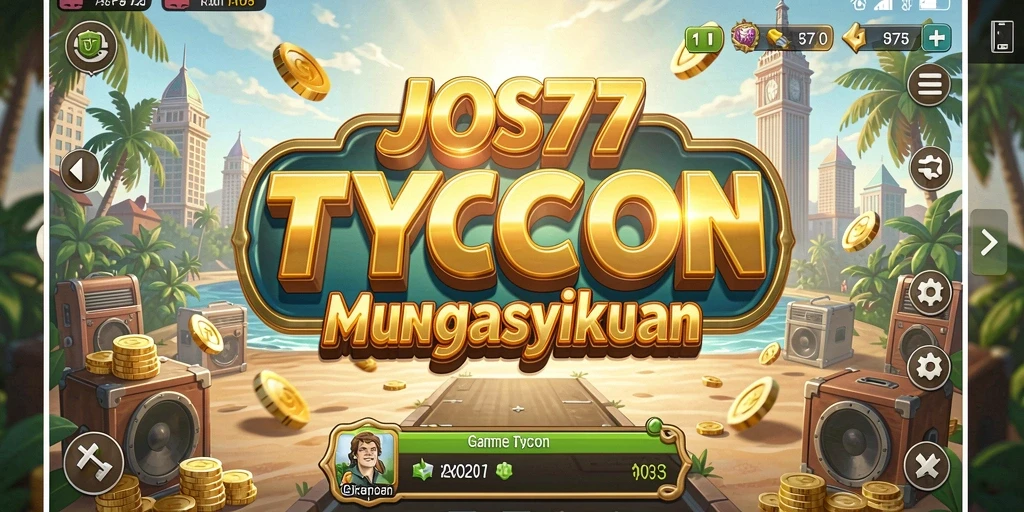 Screenshot gameplay JOS77 menampilkan dinamika manajemen Tycoon.