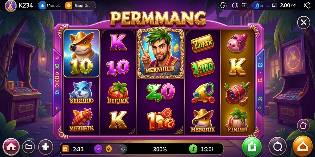 Screenshot utama dari gameplay Slot K234 yang menarik.