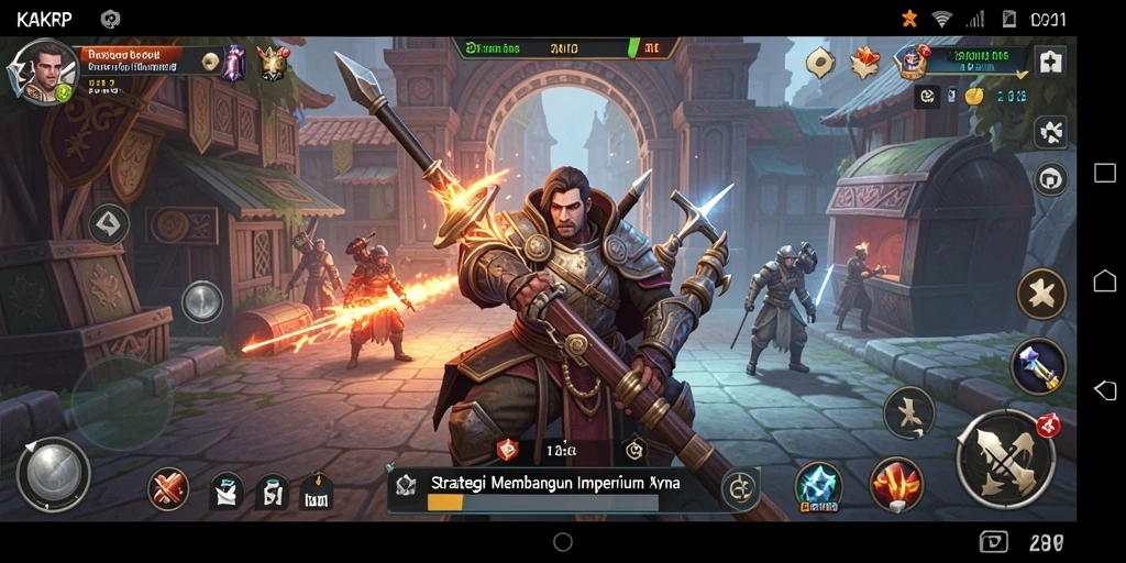 Tampilan gameplay KAKRP yang dinamis dan menegangkan.