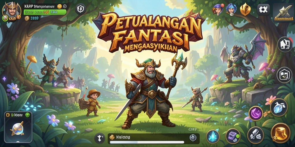 Tangkapan layar gameplay <strong>KKRP</strong> yang menampilkan pertarungan epik dan karakter menarik.