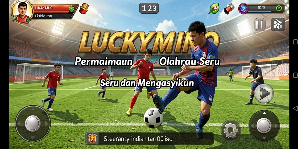 Tampilan gameplay LUCKYMINO yang seru dan penuh aksi.