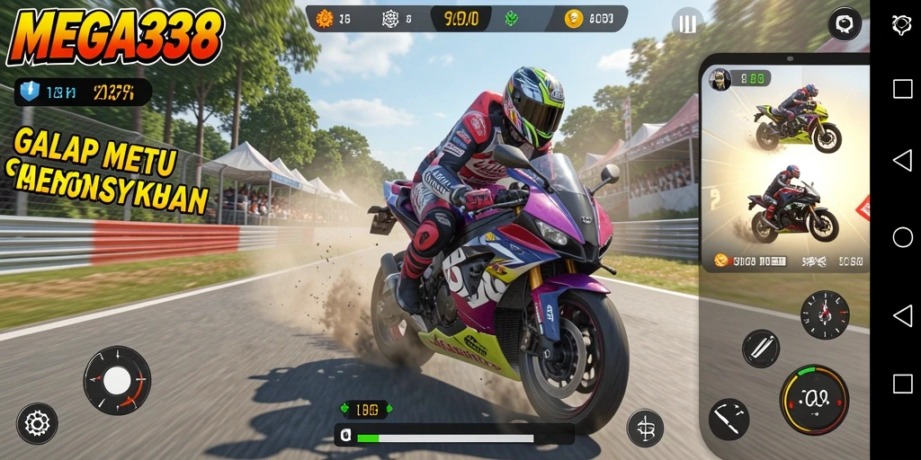 Tampilan gameplay MEGA338 yang seru dan penuh adrenalin.