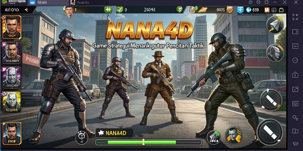 Tampilan menarik dari gameplay NANA4D yang penuh strategi.