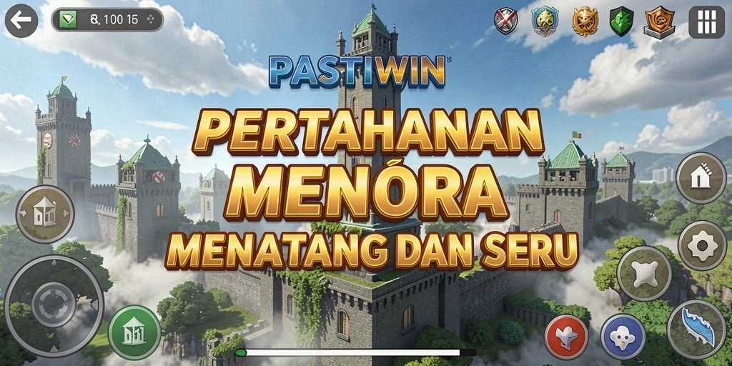 Tampilan gameplay seru PASTIWIN dalam aksi Tower Defense.