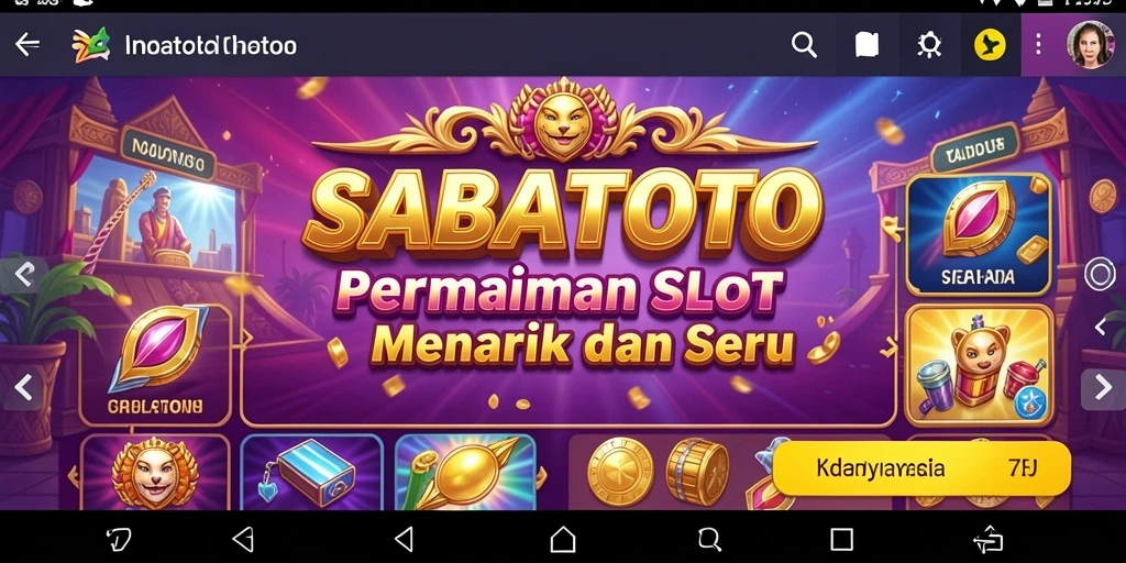 Screenshot gameplay SABATOTO menampilkan keseruan bermain Slot.