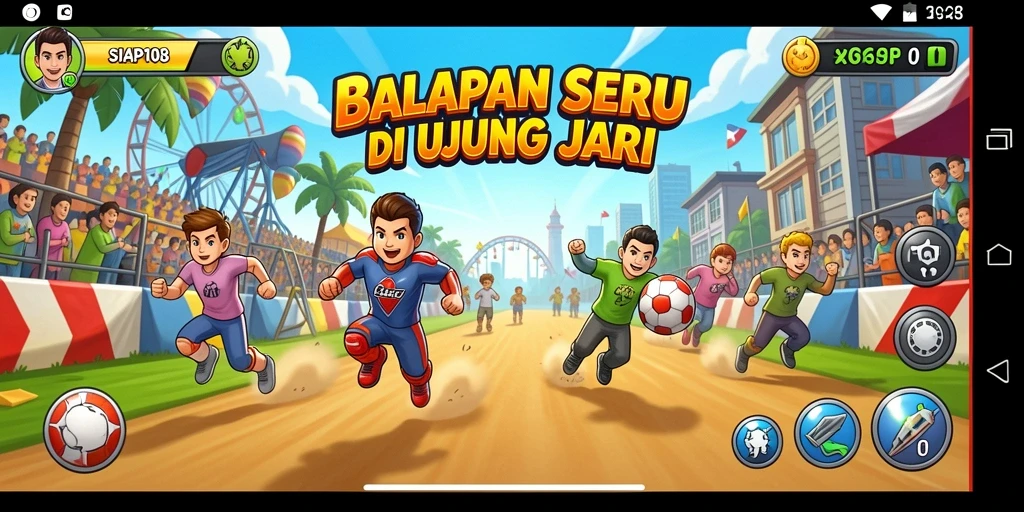Gameplay mendebarkan dengan kendaraan balap yang bertenaga.