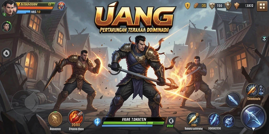 Gameplay seru dengan pertempuran intens di UANG.