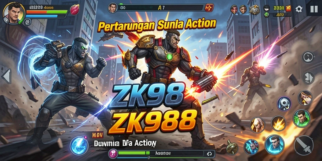 Tampilan seru dari gameplay ZK988 yang penuh aksi.