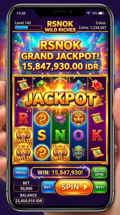 Tampilan utama aplikasi rsnok yang intuitif dan menarik.